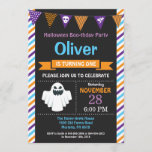 Halloween Birthday Party Invitation<br><div class="desc">Halloween Birthday Invitation. Halloween Birthday Invitation. 1st first birthday halloween party invite. 1st 2nd 3rd 4th 5th 6th 7th 8th 9th 10th 11th 12th 13th, Any Ages. Boy or Girl Bday Bash Invite. Chalkboard. Halloween Boo-thday Party. For further customisation, please click the "Customise it" button and use our design tool...</div>