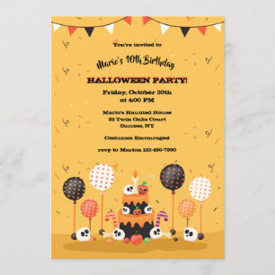 Halloween Birthday Party Invitation