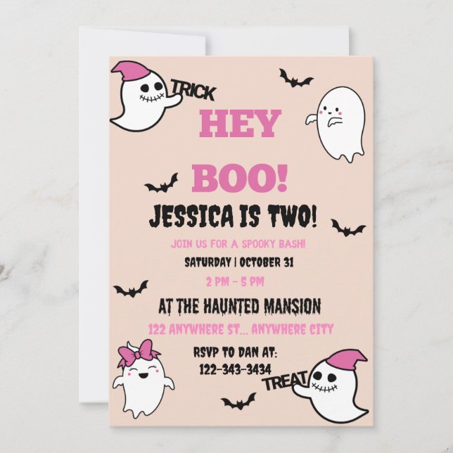 Halloween Birthday Party Invitation (Front)