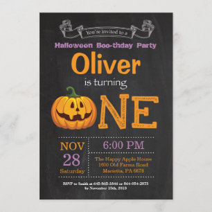 Halloween Birthday Party Invitation