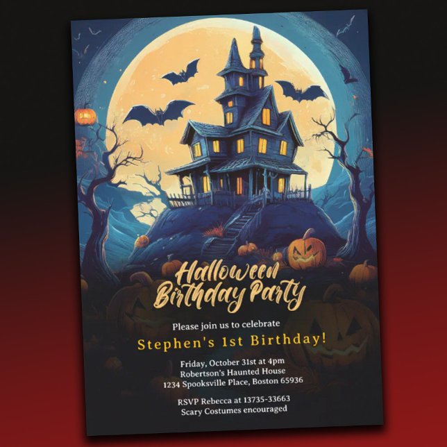 Halloween Birthday Party Invitation (Creator Uploaded)