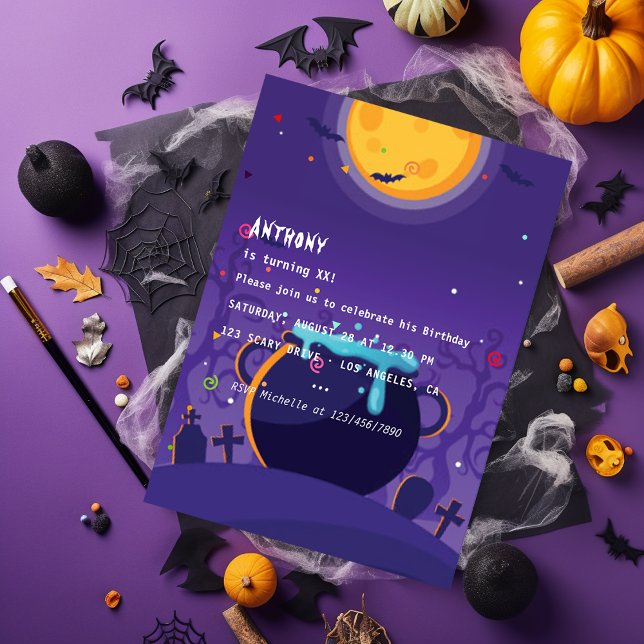 Halloween Birthday Party Invitation (Creator Uploaded)