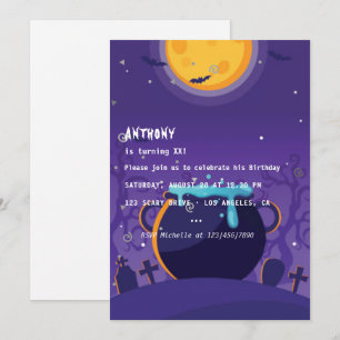 Halloween Birthday Party Invitation
