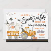 Halloween Birthday Party Invitation,