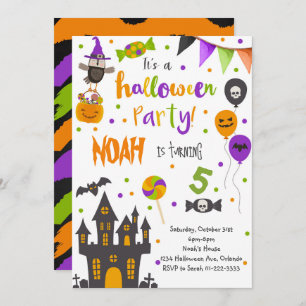 Halloween Birthday Party Invite