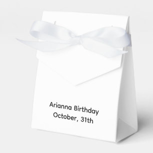 Halloween Birthday Party   Minimal Ghost Design Favour Box