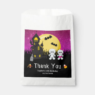 Halloween Birthday Party Mummy Pink Favour Bags