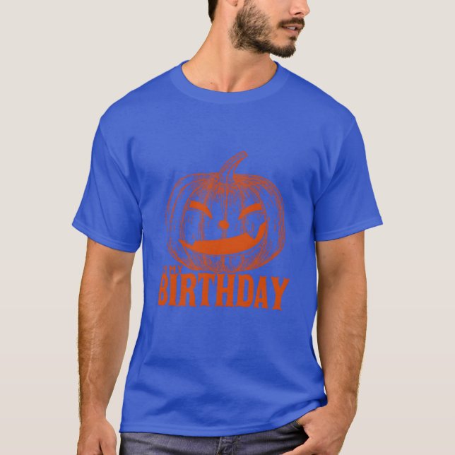 Halloween Birthday retro T-Shirt (Front)