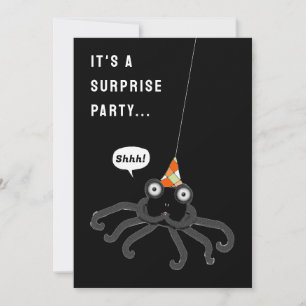 Halloween Birthday Surprise Party Invitation