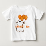 Halloween Birthday T-shirts and Gifts<br><div class="desc">Cute little ghost holds orange balloons and wishes a happy birthday to the October 31 birthday guy or gal. Spooky for Halloween birthdays! Fully customisable too, in case you want to add your own text, change background colours, or move elements around. Make it yours, make it unique, make it scary!!...</div>
