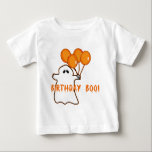 Halloween Birthday T-shirts and Gifts<br><div class="desc">Cute little ghost holds orange balloons and wishes a happy birthday to the October 31 birthday guy or gal. Spooky for Halloween birthdays! Fully customisable too, in case you want to add your own text, change background colours, or move elements around. Make it yours, make it unique, make it scary!!...</div>