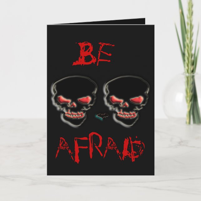 Halloween birthday template card - customise (Front)
