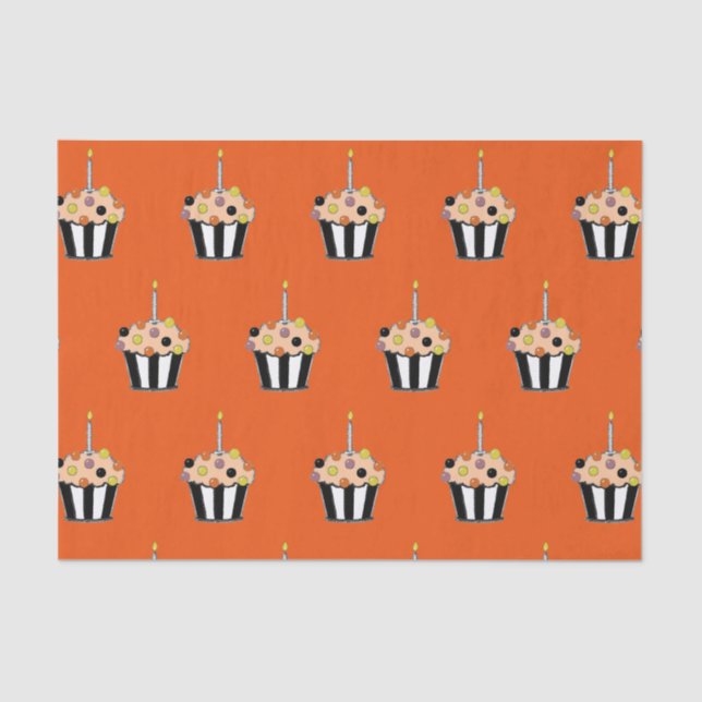 Halloween Birthday Tissue Paper (Front)