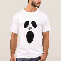 Halloween Black and White Scary Ghost Face