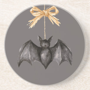 Halloween Black Bat Coaster