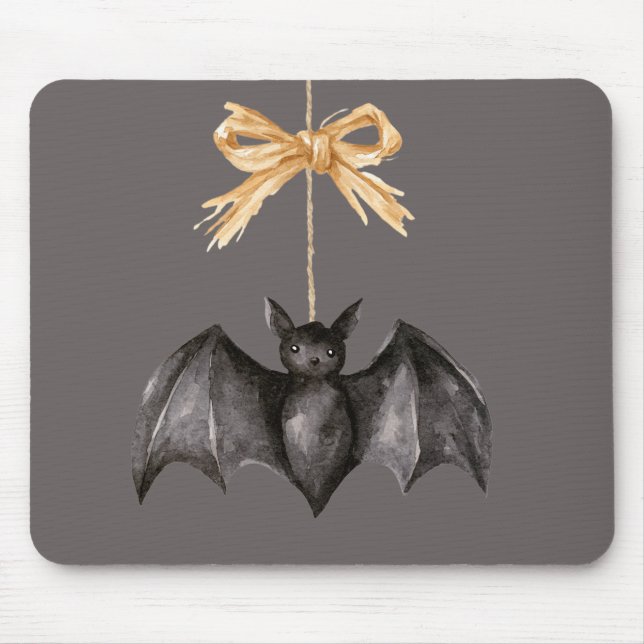 Halloween Black Bat Mouse Pad (Front)