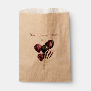 Halloween Black Burgundy Balloons Clown Favour Bags