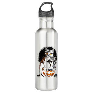 Halloween Black Cat 710 Ml Water Bottle