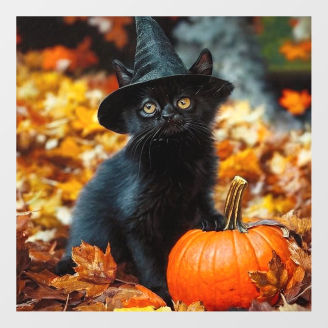 Halloween Black Cat and Pumpkin (Sheet)