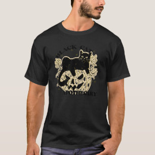 Halloween Black Cat Apothecary Pumpkin Cat Spook T-Shirt