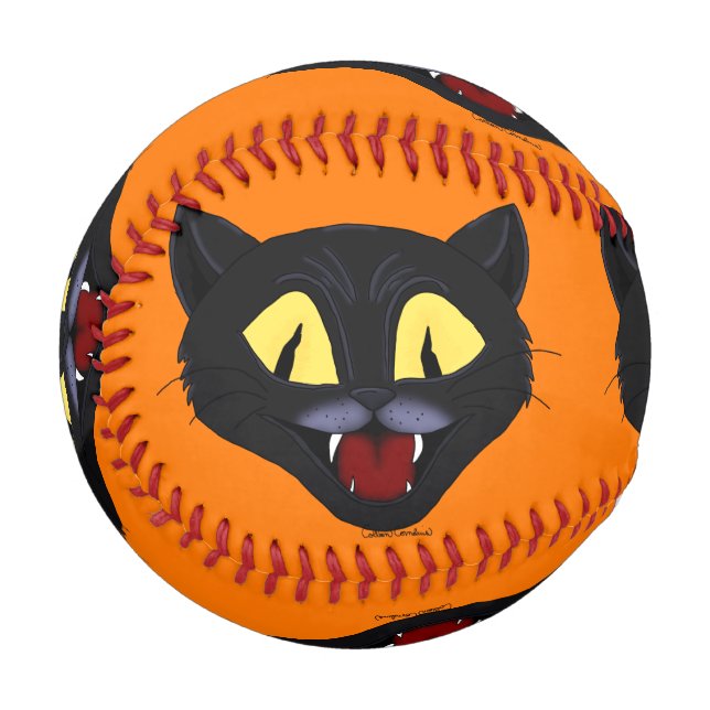Halloween Black Cat Baseball (Back Right)