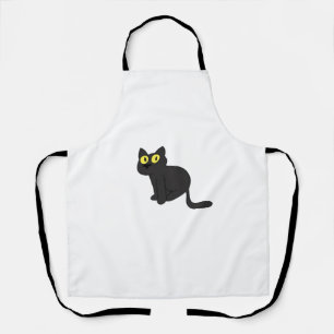 Halloween Black Cat Classic T-Shirt Apron