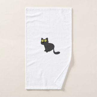 Halloween Black Cat Classic T-Shirt Hand Towel