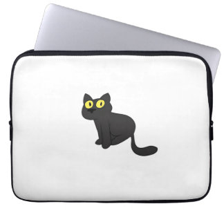 Halloween Black Cat Classic T-Shirt Laptop Sleeve