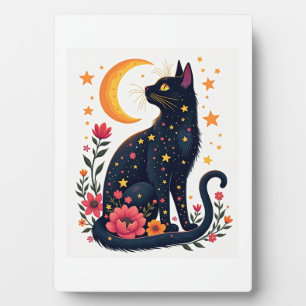 Halloween Black Cat Costume Mystical Cat Lover Wom Plaque