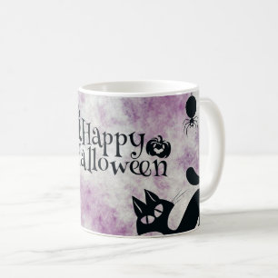 Halloween Black Cat Evil Pumpkins Scary Owls Coffee Mug