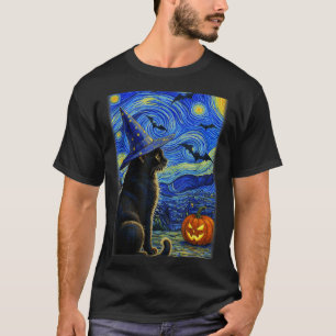 Halloween Black Cat Funny Cats Lover For Men Women T-Shirt