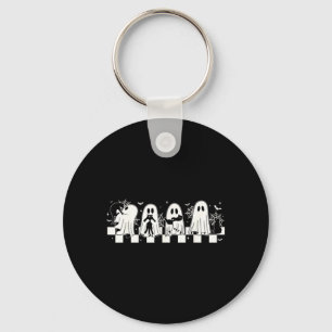 Halloween Black Cat Ghost Halloween Ghost Spooky Key Ring