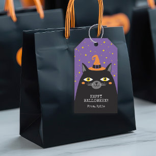 Halloween Black Cat Gift Tags