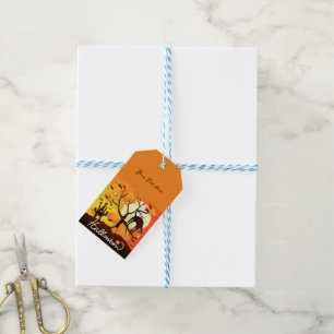 Halloween Black Cat Gift Tags