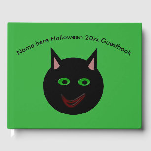 Halloween Black Cat Guestbook