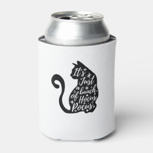 Halloween Black Cat It's Just A Bunch Of hocus Poc Can Cooler