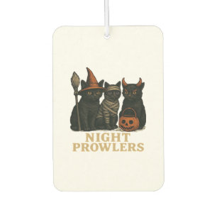 Halloween Black Cat Night Prowlers Funny Costume C Car Air Freshener