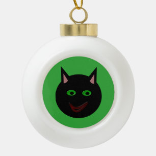 Halloween Black Cat Ornament