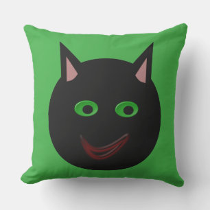 Halloween Black Cat Outdoor Pillow