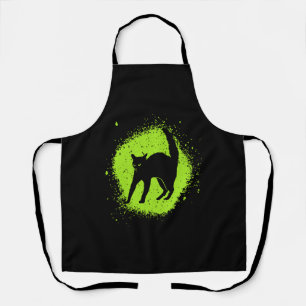 Halloween Black Cat Superstition Scaredy Cats Apron