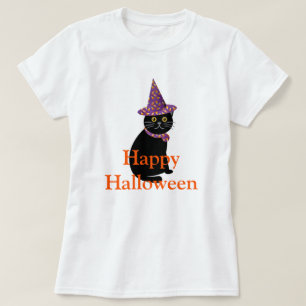 Halloween Black Cat T-Shirt