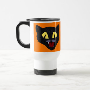 Halloween Black Cat Travel Mug