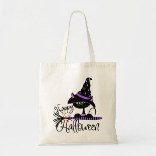 Halloween Black Cat Trick or Treat bag! Tote Bag