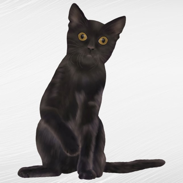 Halloween Black Cat Watercolor (Creator Uploaded)