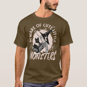 Halloween Black Cat Witch Costume Gift T-Shirt