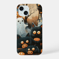 Halloween Black Cats and Moons Funny Witchy Kids