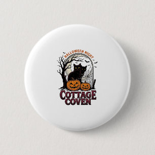 Halloween Black Cats Vintage Coven Pumpkin Art_1 6 Cm Round Badge