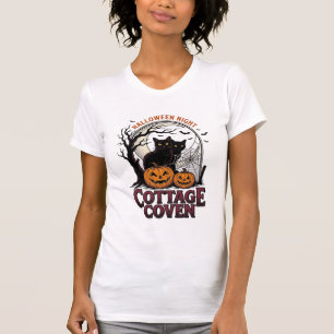 Halloween Black Cats Vintage Coven Pumpkin Art_1 T-Shirt