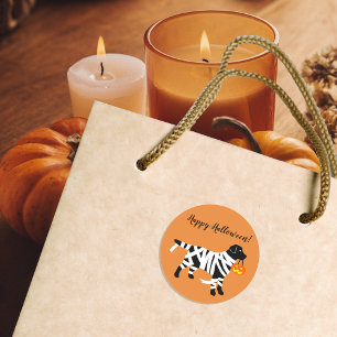 Halloween Black Labrador Mummy Stickers