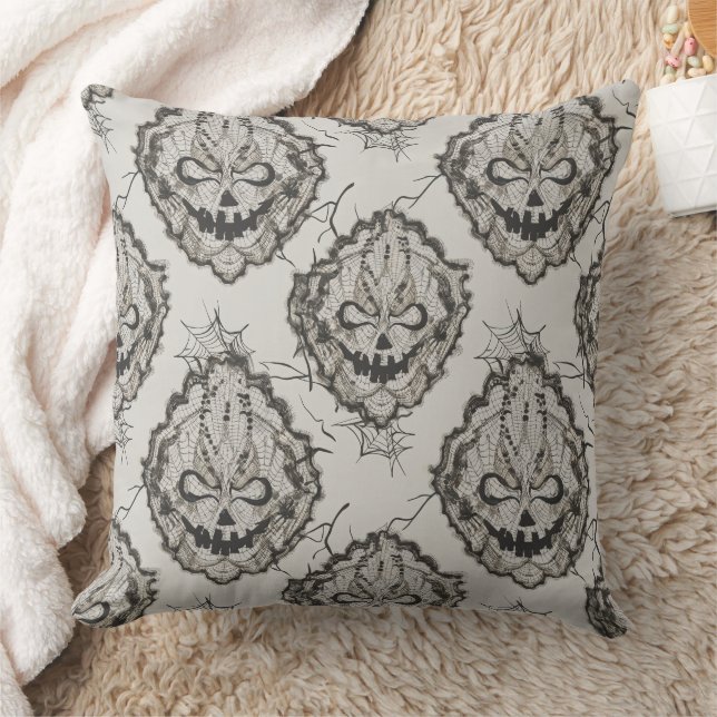 Halloween Black Lace Spiderweb Blanket &  Cushion (Blanket)